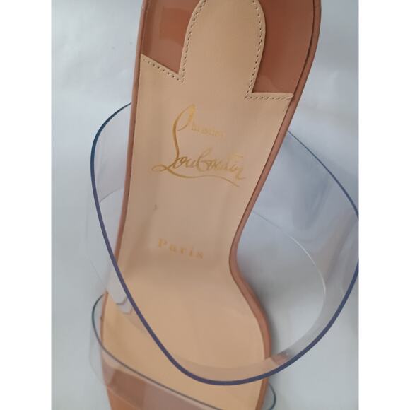 Christian Louboutin Just Nothing Blush Slide Sandals Size 39 (US 9) Pre‑Owned - Picture 10 of 16